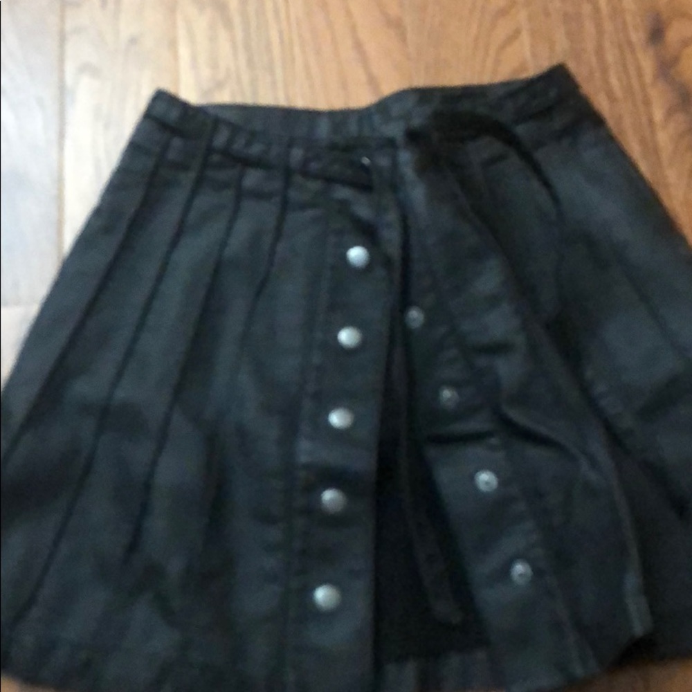 Free people leather skirt